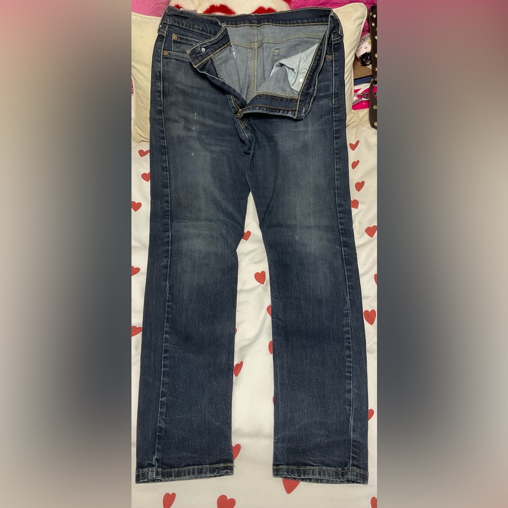 Levi's Dark Blue Straight Jeans